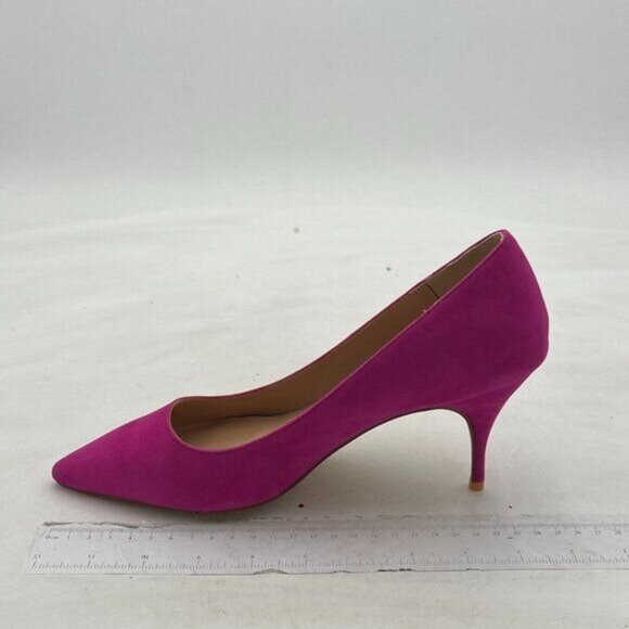 FSJ Shoes - FSJ Women Classic Kitten Heels Pointy Closed Toe Pumps Slip On Office Ladies